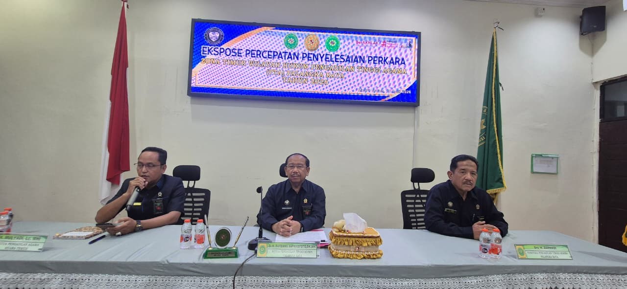 Percepatan Penyelesaian Perkara Zona Timur Wilayah Hukum PTA Palangka Raya Tahun 2026