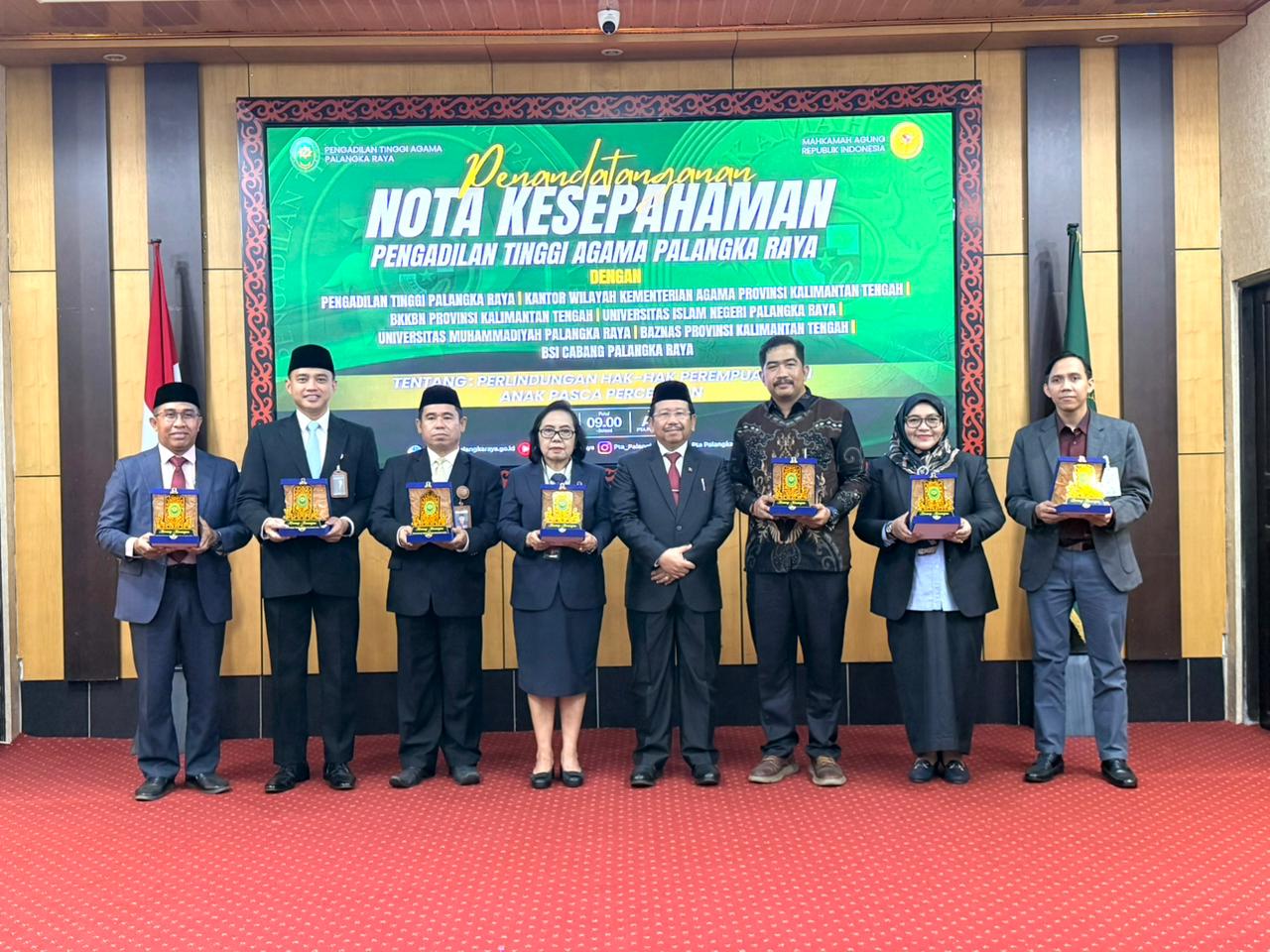 Penandatanganan Nota Kesepahaman (MoU) PTA Palangka Raya dengan 7 Instansi/Mitra Strategis