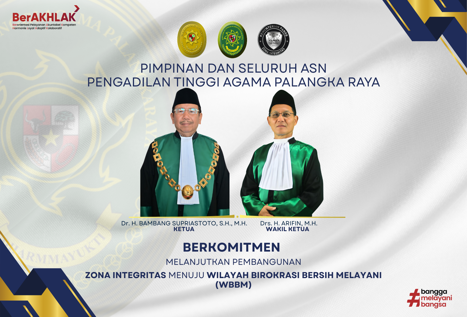 Komitmen ZI Pengadilan Tinggi Agama Palangka Raya