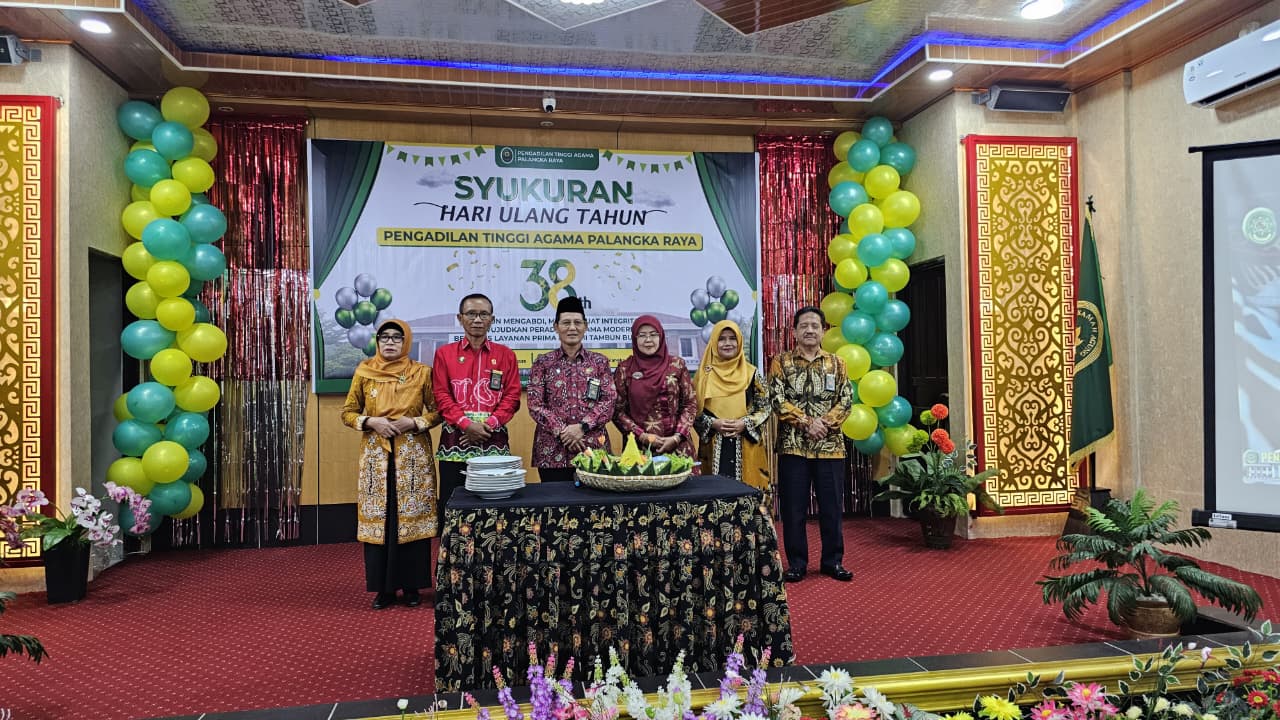 Syukuran Hari Ulang Tahun Pengadilan Tinggi Agama Palangka Raya ke-38 Tahun 2025