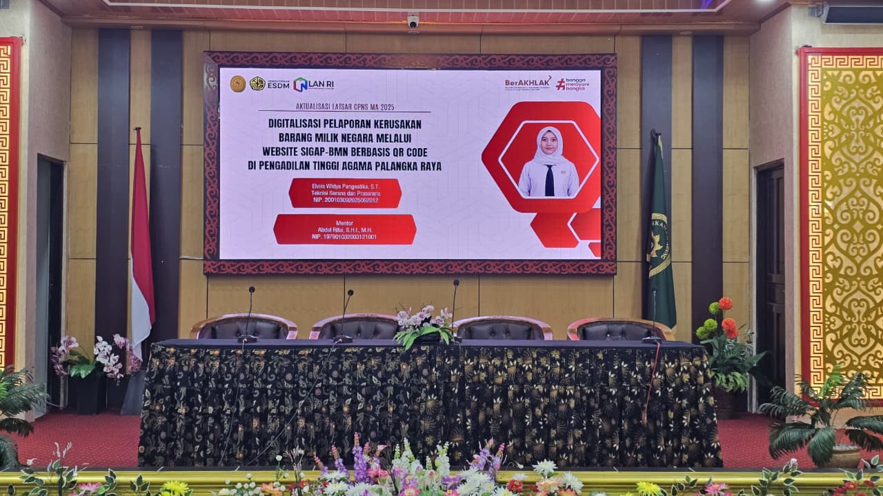 Sosialisasi Hasil Aktualisasi Latsar CPNS PTA Palangka Raya Tahun 2025