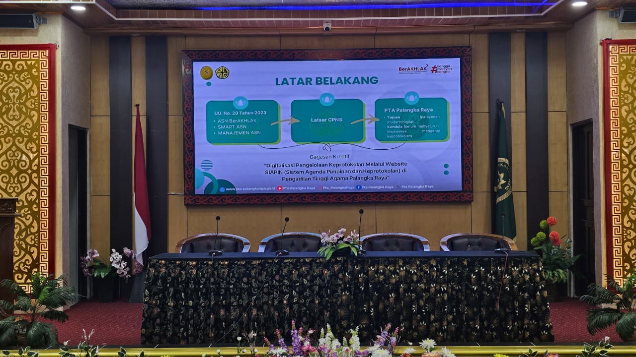 Sosialisasi Hasil Aktualisasi Latsar CPNS PTA Palangka Raya Tahun 2025