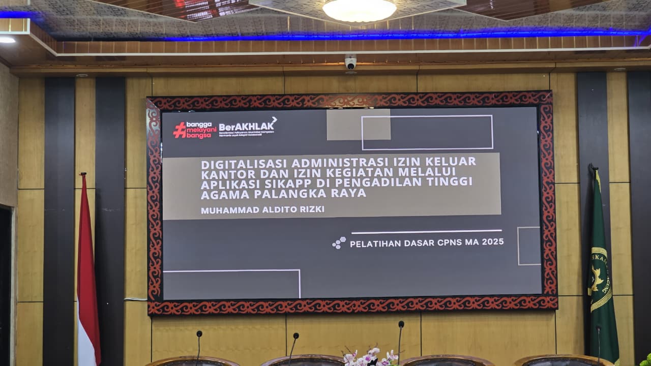 Sosialisasi Hasil Aktualisasi Latsar CPNS PTA Palangka Raya Tahun 2025